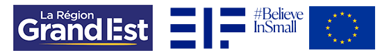 Logos de la Région Grand Est et du Fonds d'Investissement Européen (FEI)