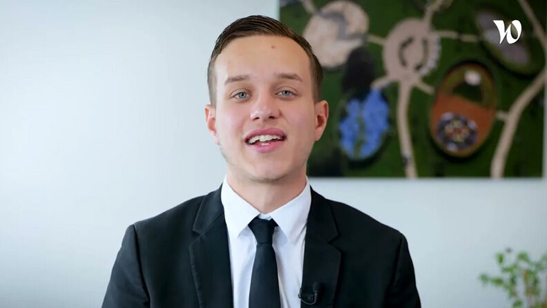 Swann, apprenti Master 2 chargé de clientèle professionnelle