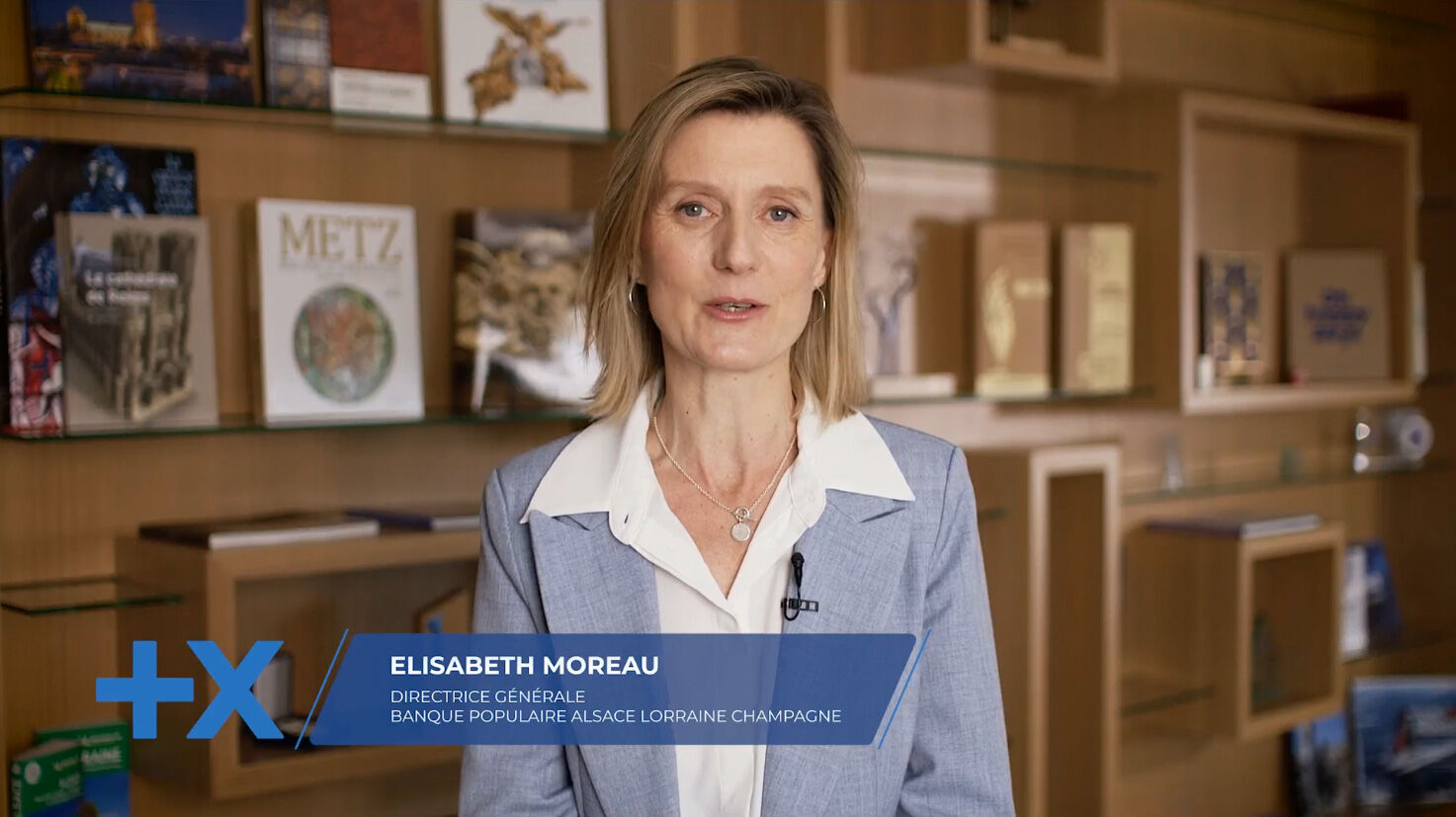 Elisabeth Moreau, Directrice G&eacute;n&eacute;rale de la Banque Populaire Alsace Lorraine Champagne
