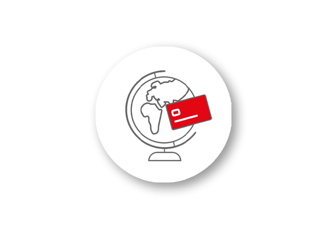 illustration option internationale carte visa