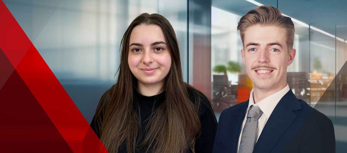 Laetitia et Nicolas, alternant de la Banque de Savoie.