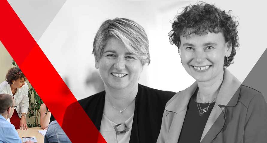 Alexandra Marret et Béatrice Cayrefourcq, Banque de Savoie.