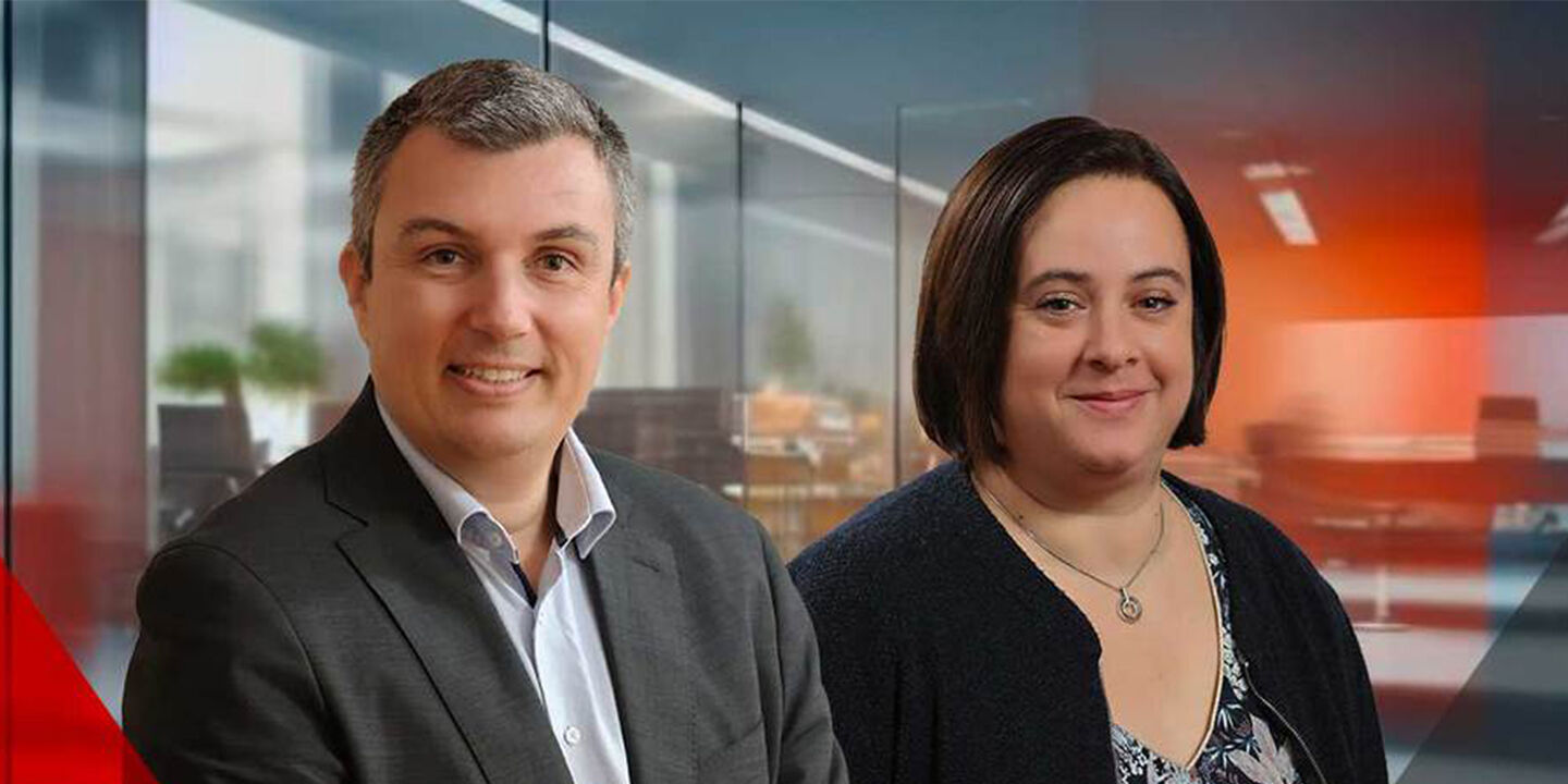Sonia Detroyat et Julien Minala, Banque de Savoie.