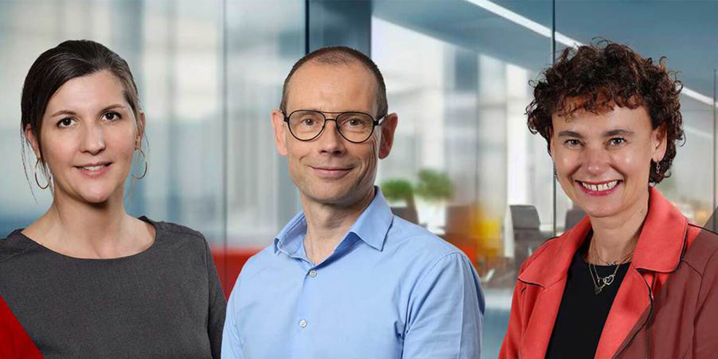 Béatrice Cayrefourcq, Lucie Lesueur et Dominique Woreth, Banque de Savoie.