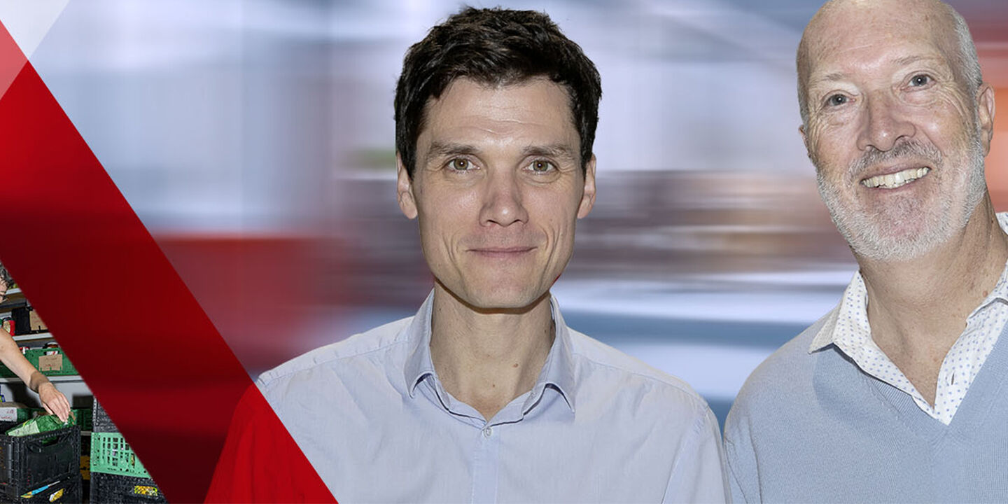 Thomas Brébion et Hervé Lecoq, la Cantine Savoyarde Solidarité.