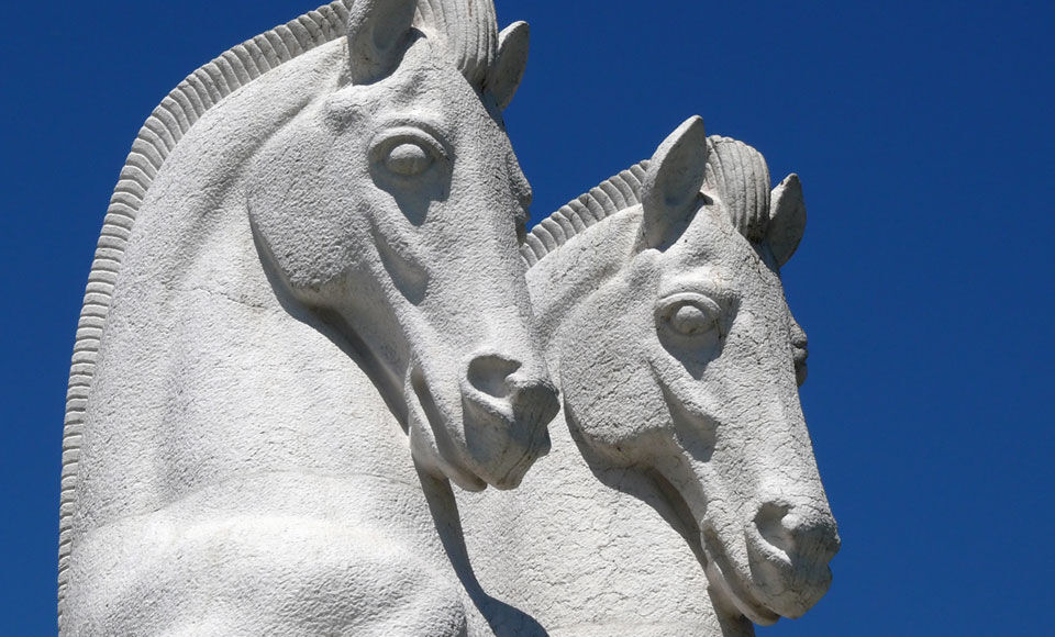 Statue deux chevaux - moyens de paiement