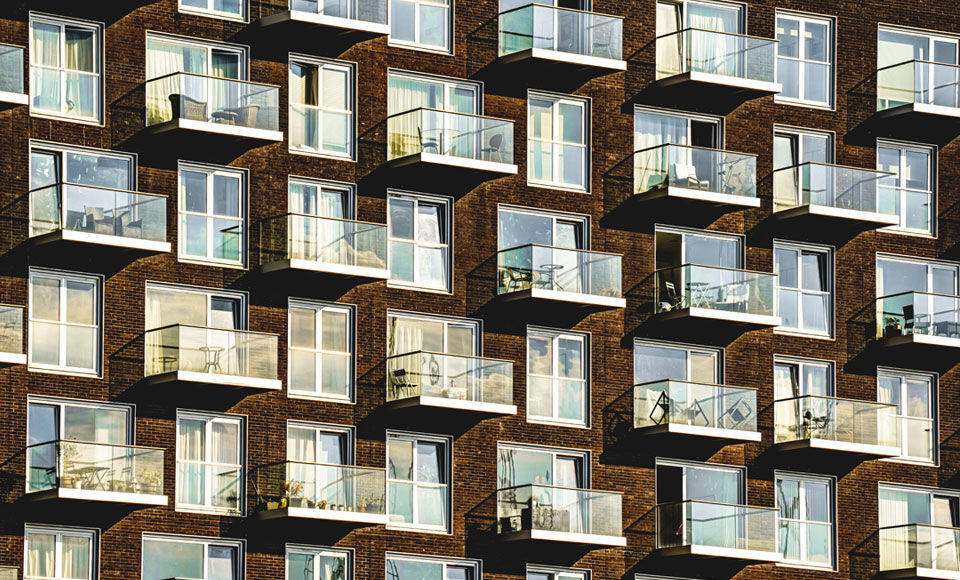 fenêtres d'un immeuble - Banque copropriétés