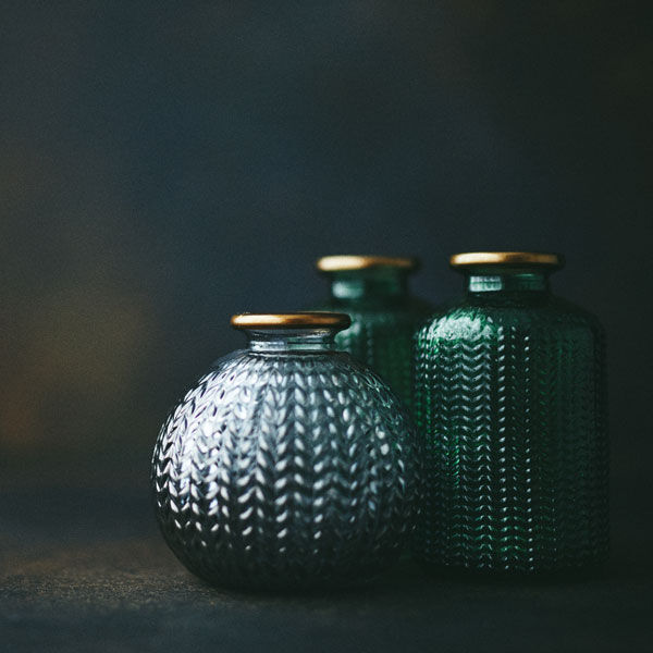 flacons en verre anciens