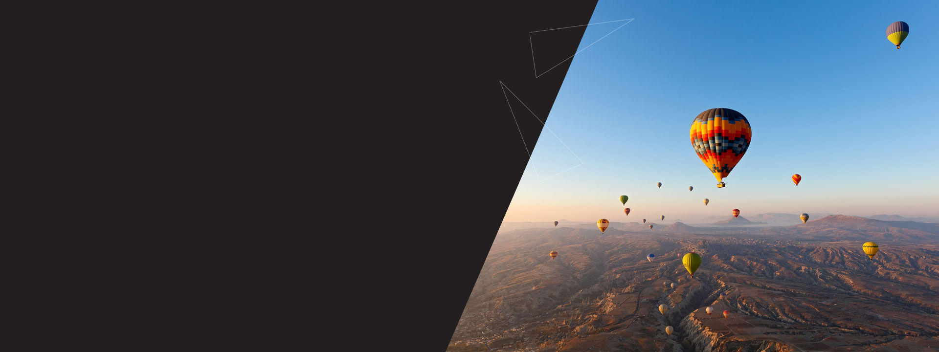 montgolfières colorées