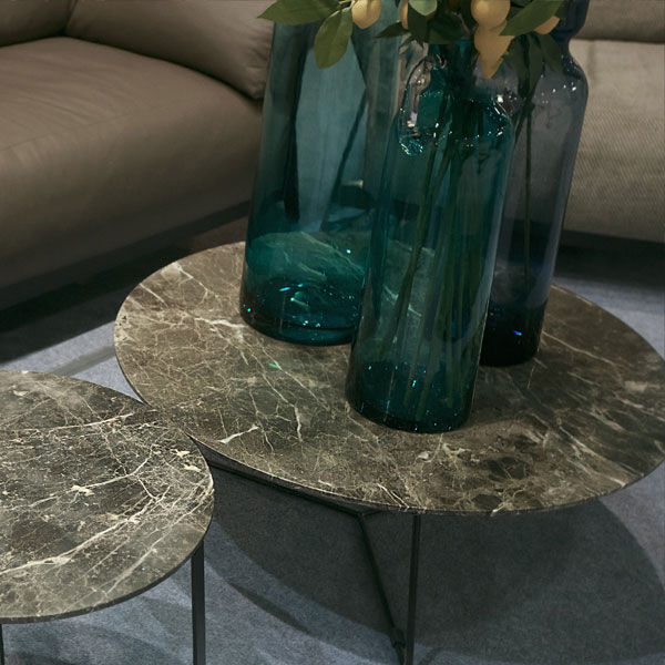 bouquet branches de citronnier sur table de salon