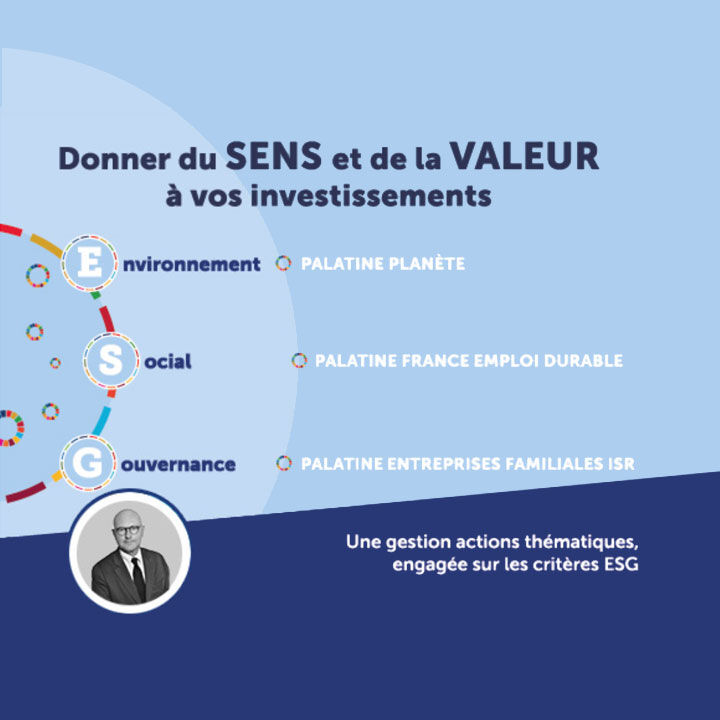 montage graphique dont le titre est donner du sens et de la valeur à vos investissements