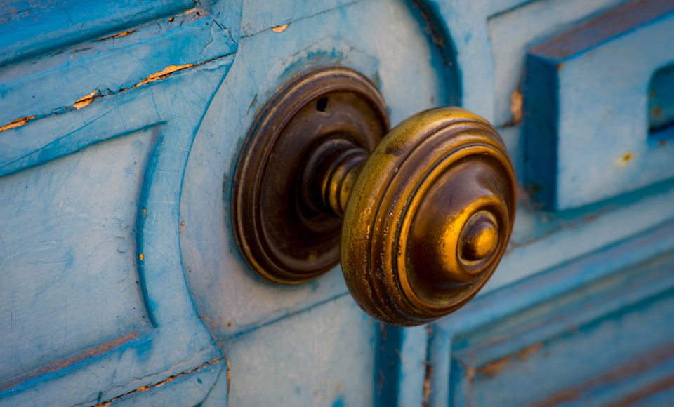 Poign&eacute;e de porte ancienne