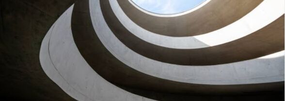 Vue du ciel depuis un bâtiment moderne