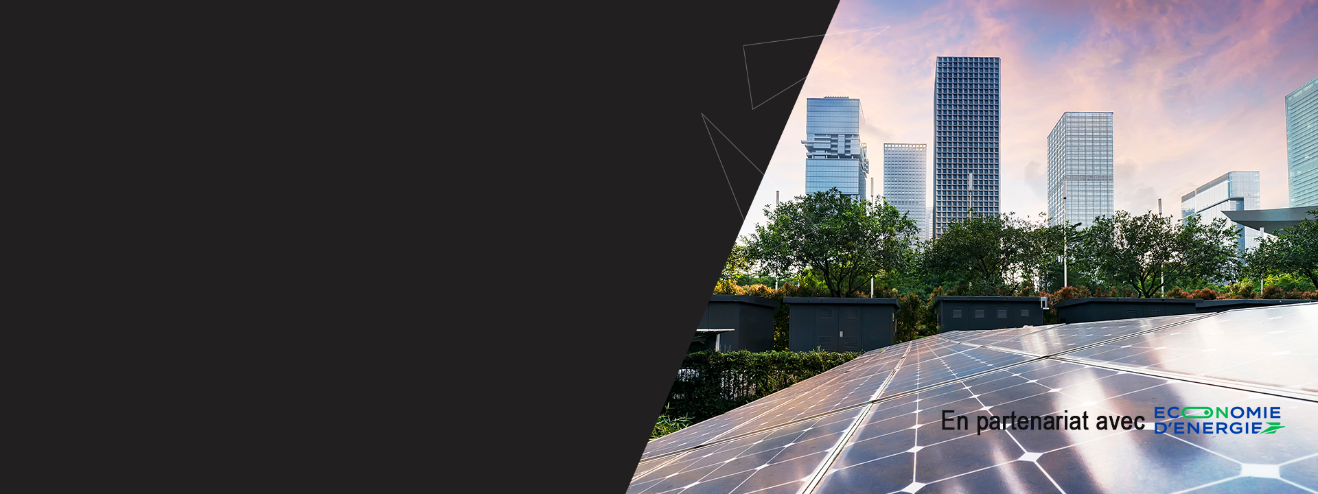 panneau solaire avec bulding en arri&egrave;re plan - Optimisez le financement (2) vos travaux d&rsquo;efficacit&eacute; &eacute;nerg&eacute;tique en partenariat avec ECONOMIE D'ENERGIE