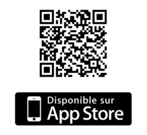QR code de t&eacute;l&eacute;chargement de l&rsquo;application via l&rsquo;App Store