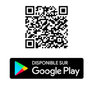 QR code de t&eacute;l&eacute;chargement de l&rsquo;application via le Play Store