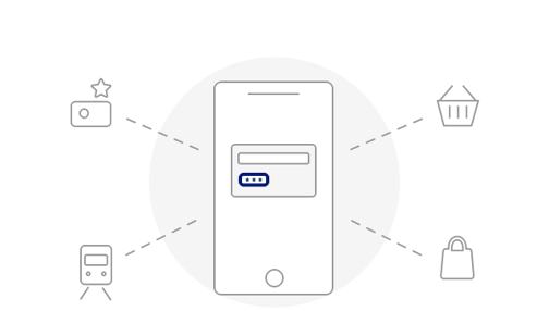 Illustration paiement par bancaire cryptogramme