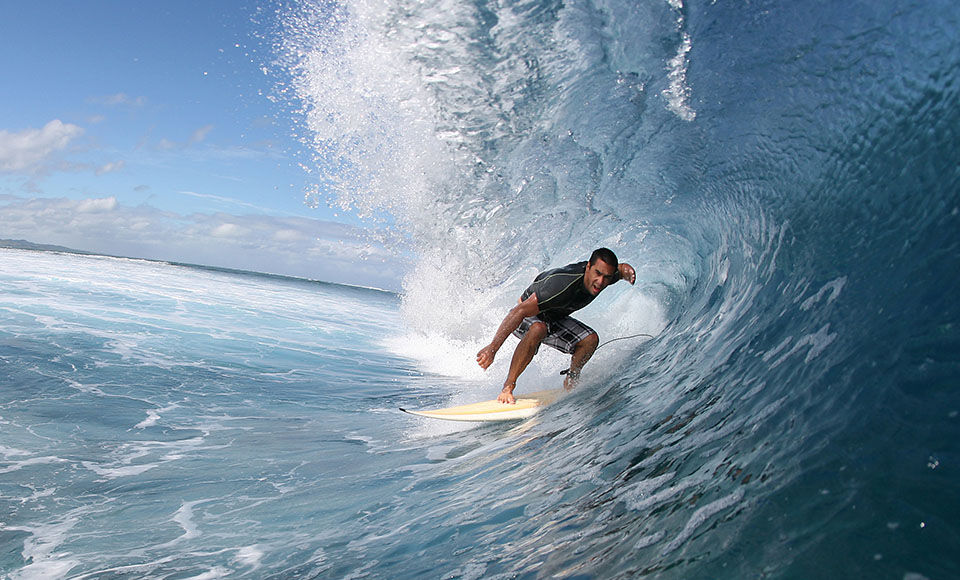 surf mer bleu homme