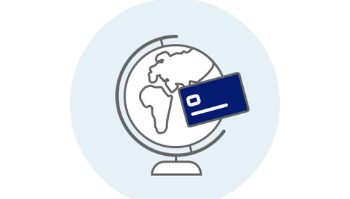 illustration option internationale carte visa