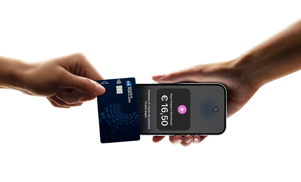 Paiement sans contact sur un mobile - Carte paiement Banque populaire